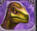 Symbol Dinosaurus na fialovom poli automatu Raging Rex od Play’n GO