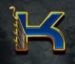 Symbol Písmená K automatu Ankh of Anubis od Play’n GO