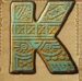 Symbol Písmeno K automatu Aztec Idols od Play’n GO