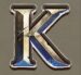 Symbol Písmeno K automatu Game of Gladiators od Play’n GO