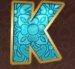Symbol Písmeno K automatu Grim Muerto od Play’n GO