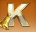 Symbol Písmeno K automatu Hugo’s Adventure od Play’n GO