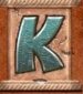 Symbol Písmeno K automatu Pearls of India od Play’n GO