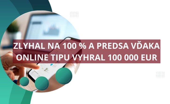 Online hráč si vybojoval cez víkend výhru 100 000 eur