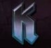Symbol Písmeno K automatu Demon od Play’n GO