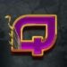 Symbol Písmeno Q automatu Ankh of Anubis od Play’n GO