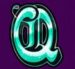 Symbol Písmeno Q automatu Fortune Teller od Play’n GO