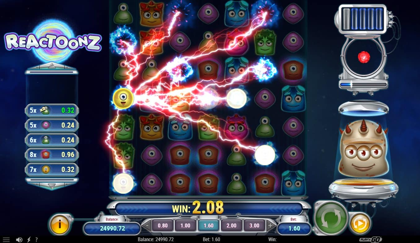 Reactoonz online automat Demolition