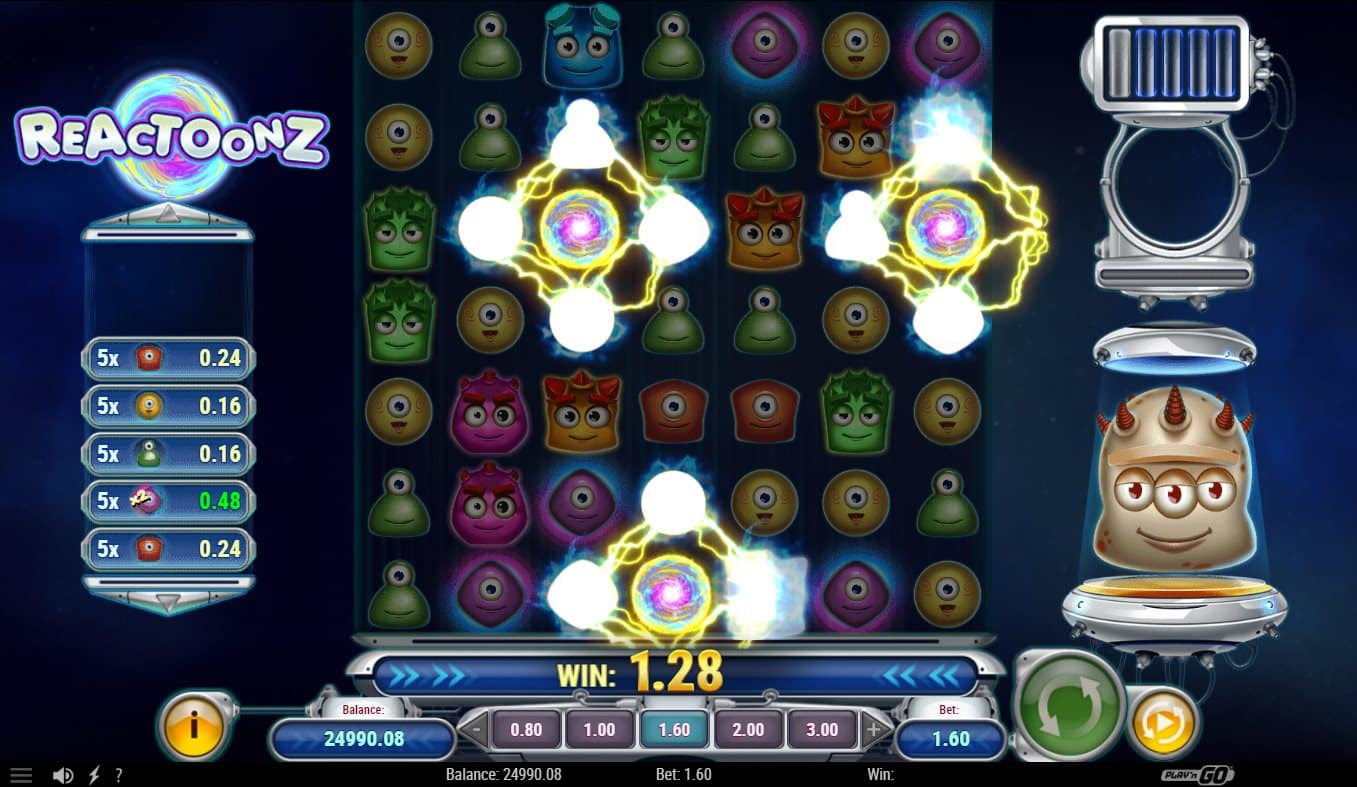 Reactoonz online automat Implosion