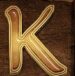 Symbol Písmeno K automatu Tales of Egypt od Pragmatic Play