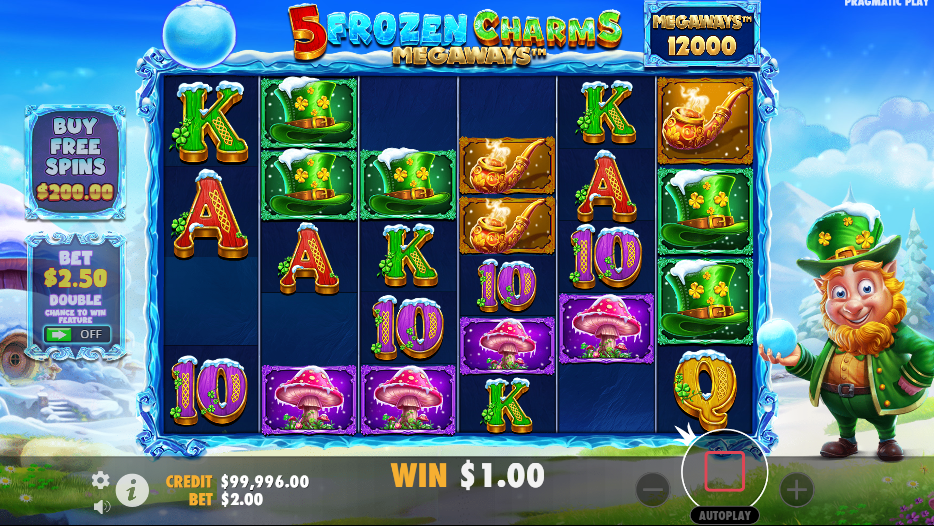 Téma a symboly 5 Frozen Charms Megaways™