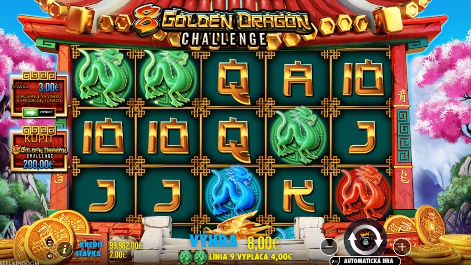 téma a symboly 8 golden dragon challenge™