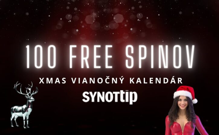 100 free spinov X mas vianočný kalendár v Synottip kasíne