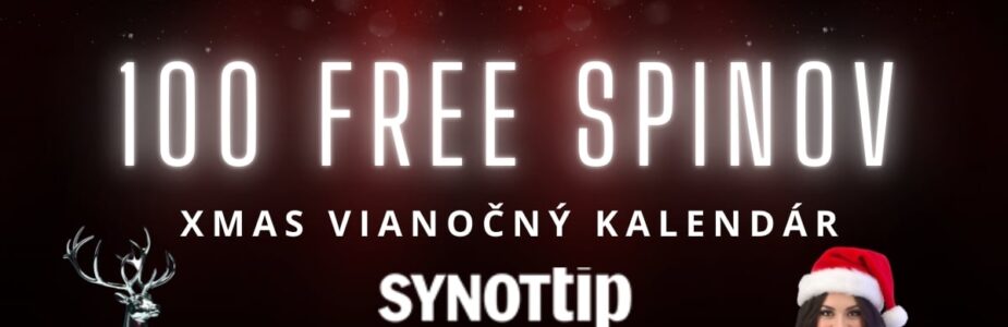 100 free spinov X mas vianočný kalendár v Synottip kasíne