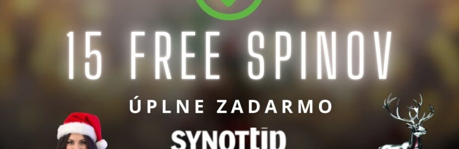 15 free spinov v Synottip kasíne - bez podmienok