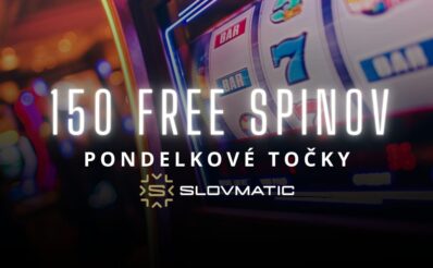 150 free spinov v Slovmatic - pondelkový bonus
