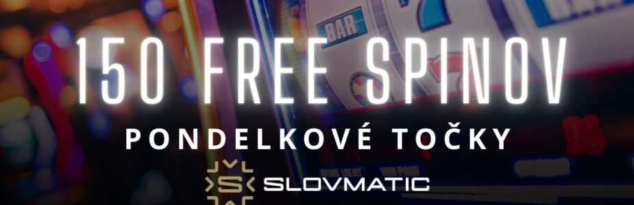 150 free spinov v Slovmatic - pondelkový bonus