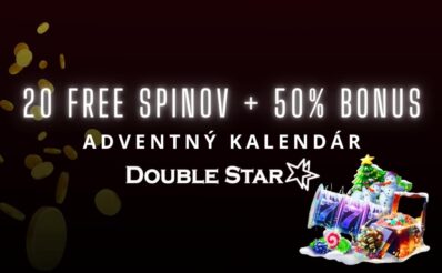 20 FS + 50 % bonus v DoubleStar kasíne