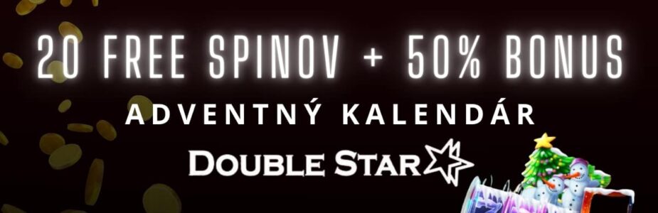 20 FS + 50 % bonus v DoubleStar kasíne