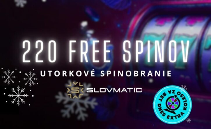 220 free spinov v Slovmatic kasíne
