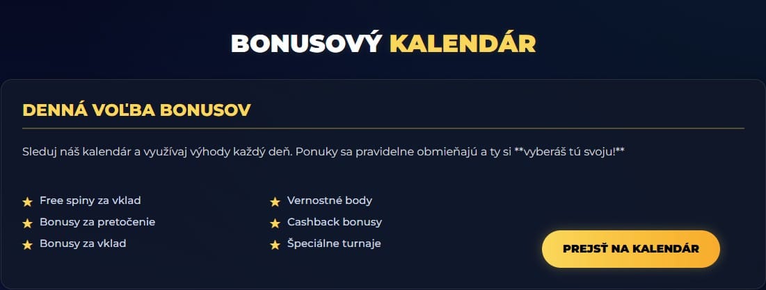 Bonusový kalendár KajotIntacto