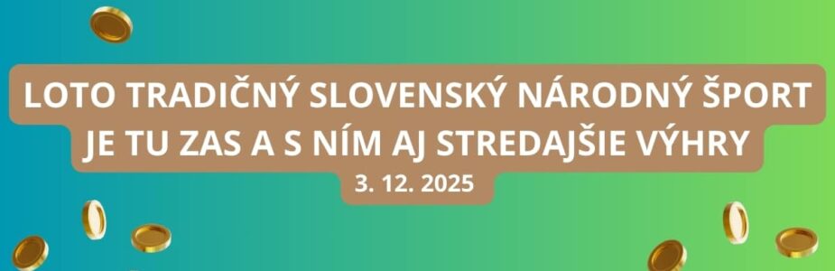 Loto tradičný šport ponúka aj v stredu šťavnaté výhry