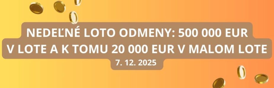 Loto výhry čakajú na tipujúcich aj túto nedeľu