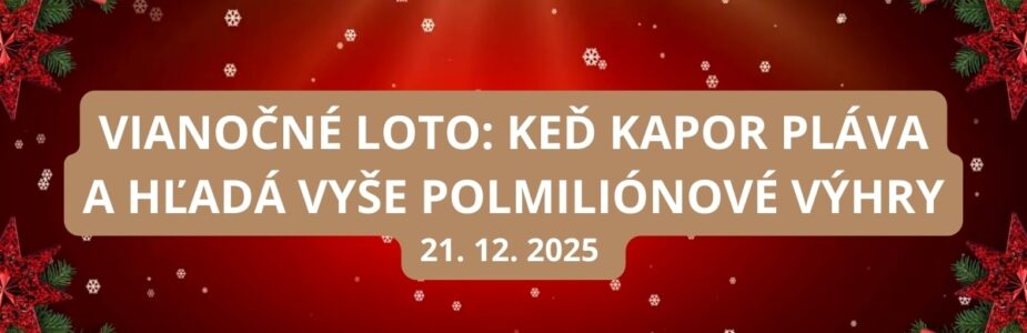 Nedeľné vianočné Loto žrebovanie sa blíži