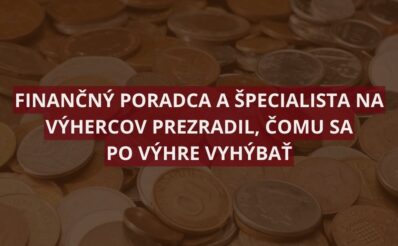 Finančný poradca Andy Carter dáva výhercom rady