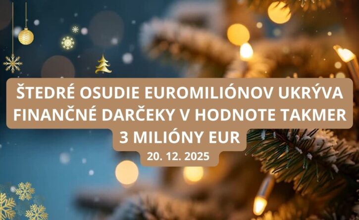 Predvianočné osudie Euromiliónov je naozaj štedré
