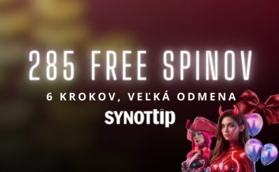 285 free spinov v Synottip kasíne