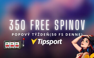 350 free spinov v Tipsport kasíne