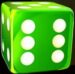 Symbol Zelená kocka so 6 automatu Respin Joker 243 Dice od Synot