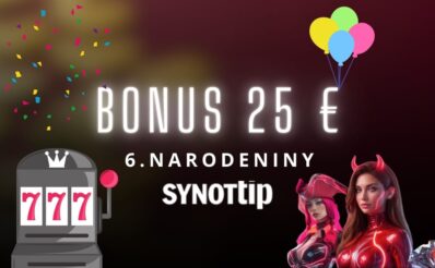 Bonus 25 € v Synottip kasíne