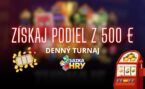 Zabojuj o podiel z 500 € v dennom turnaji v SazkaHry