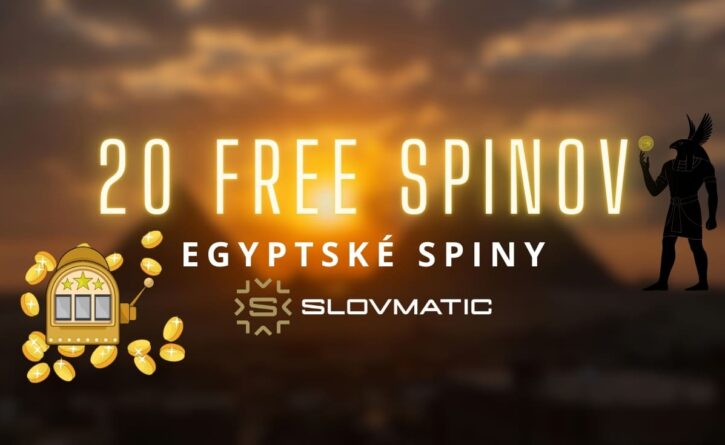 Egyptské spiny - 20 free spinov v Slovmatic kasíne