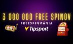 Mega Freespinmánia: 3 000 000 free spinov v Tipsporte