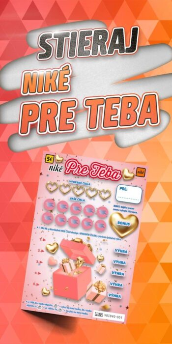 Predná strana stieracieho žrebu Niké Pre teba