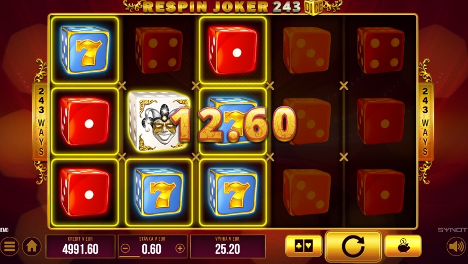 Téma a symboly Respin Joker 243 Dice