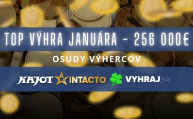 Top výhra januára v KajotIntacto online kasíne