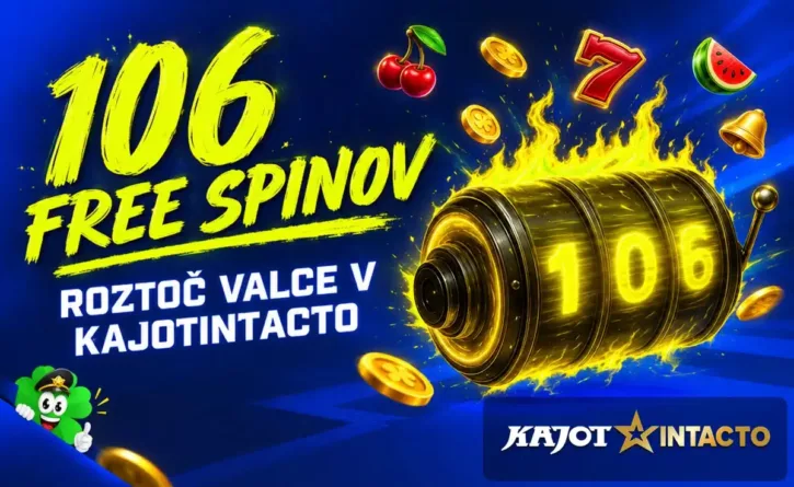106 free spinov v KajotIntacto