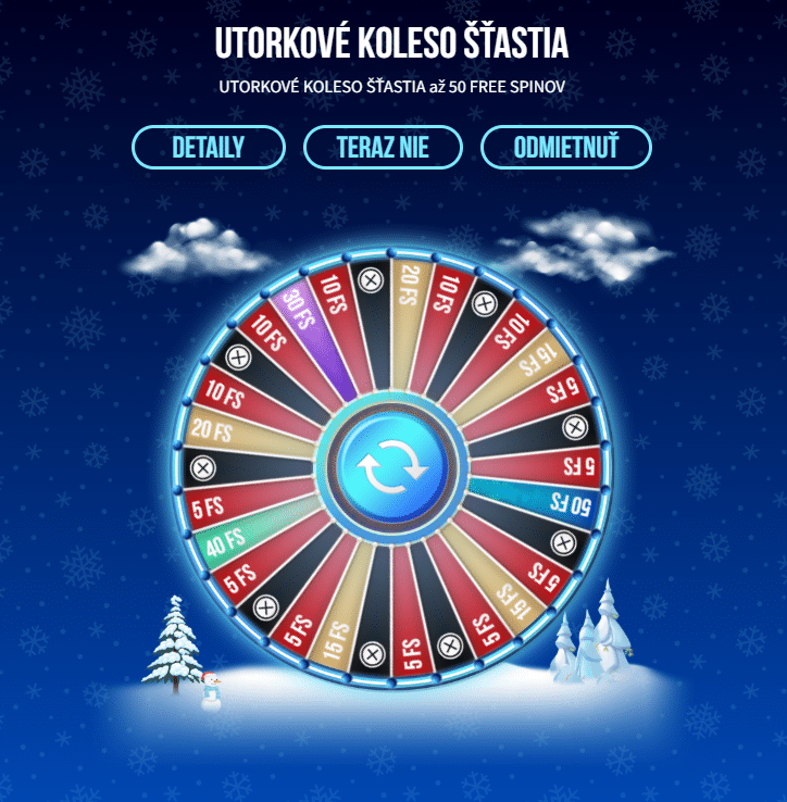 koleso štastia v Slovmatic