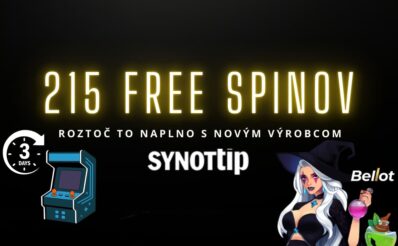 215 free spinov v Synottip kasíne