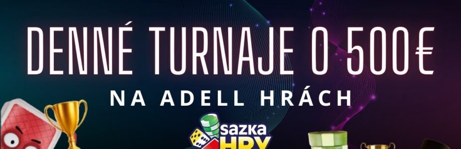 Denné turnaje o 500 € v SazkaHry