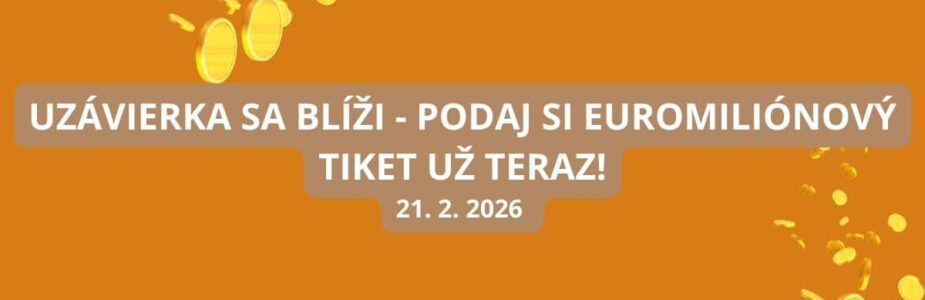 Euromiliónové sobotné žrebovanie je predo dvermi