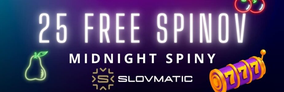 Midnight spiny - 25 free spinov v Slovmatic kasíne