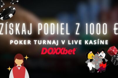 Poker turnaj o podiel z 1 000 € v online kasíne DOXXbet