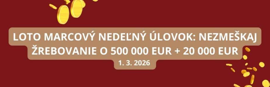 Prvé marcové Loto žrebovanie