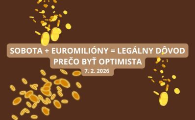 Sobotné žrebovanie Euromiliónov je tu