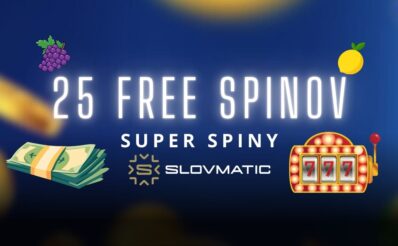Super spiny - 25 free spinov v Slovmatic kasíne